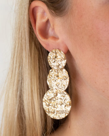 Lucky Lemon øreringe Merle Studs Guldfarvet