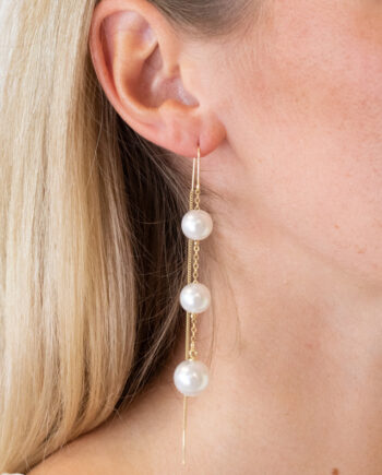 Lucky Lemon øreringe Noa Pearl Studs Guldfarvet