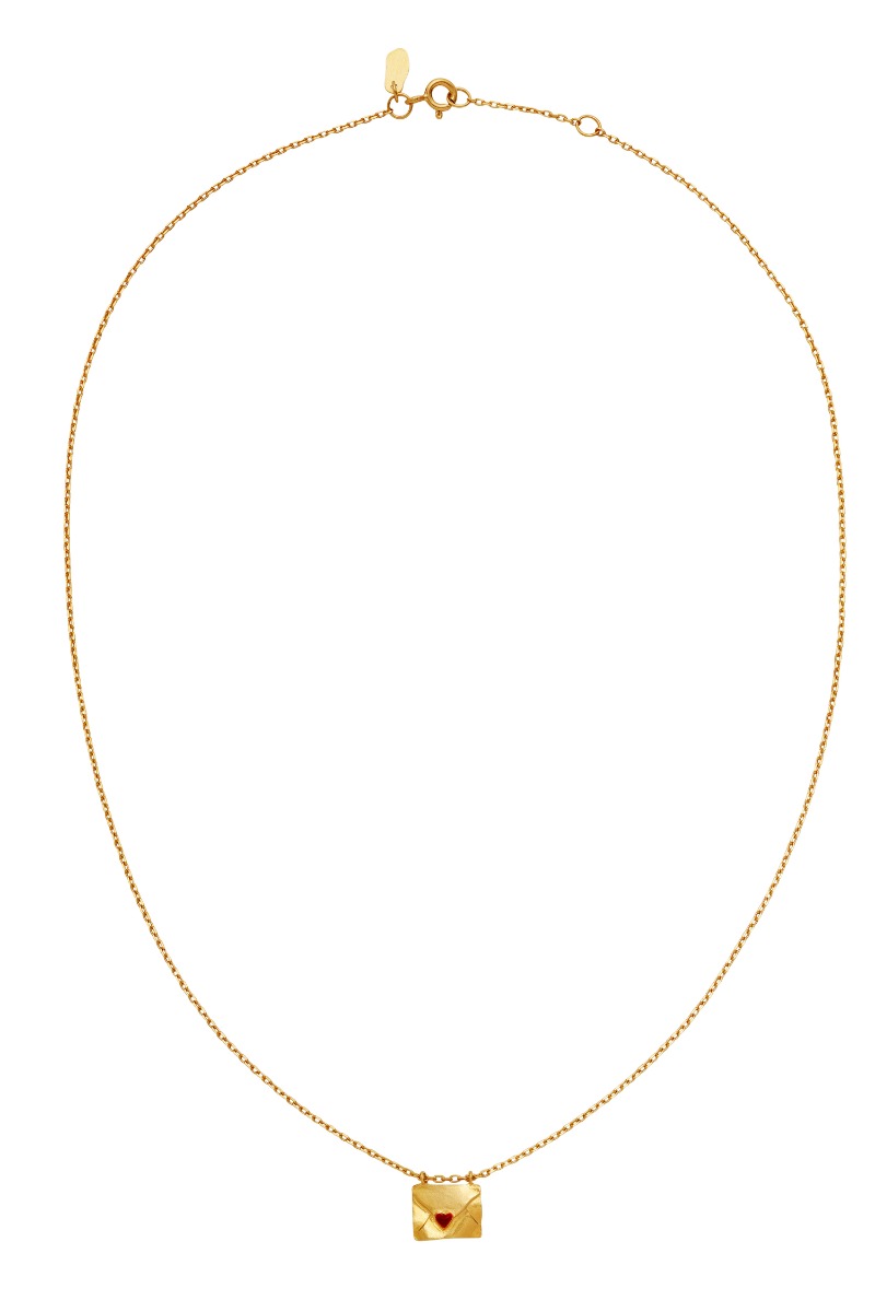 Maanesten Halskæde With Love Necklace Guld