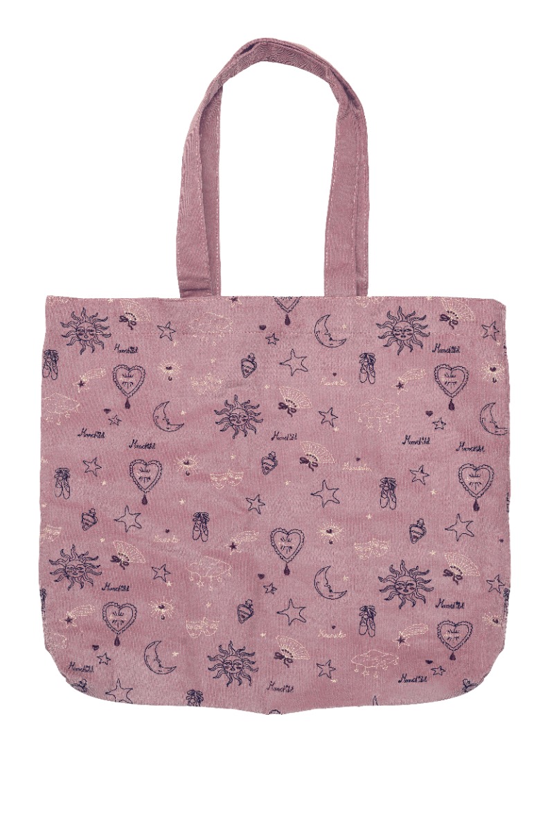 Maanesten Taske Magic Corduroy Totebag Purple Theatre Magic Purple