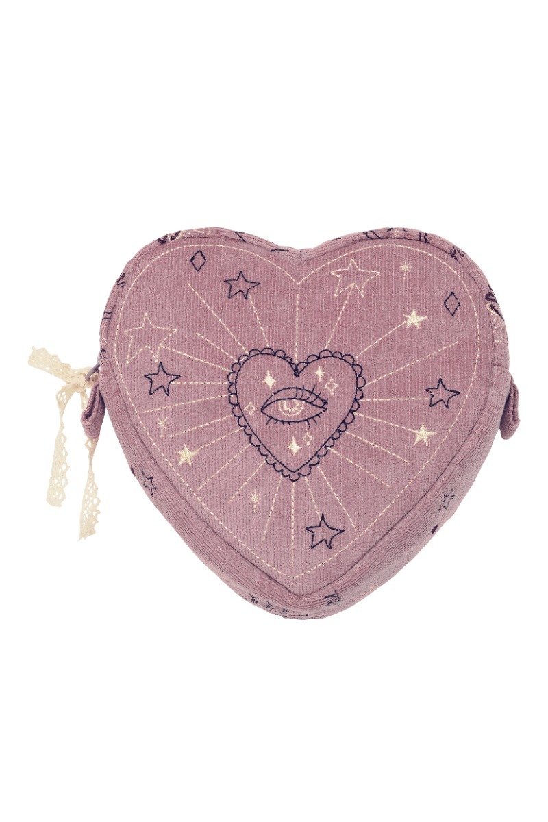 Maanesten Toilettaske Heart Makeup Bag Purple Magic Heart Purple