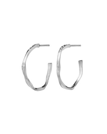 Maanesten øreringe Echo Midi Earrings Sølv