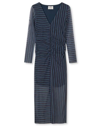 Mads Nørgaard Kjole My Mesh Misa Dress Parisian Night Black