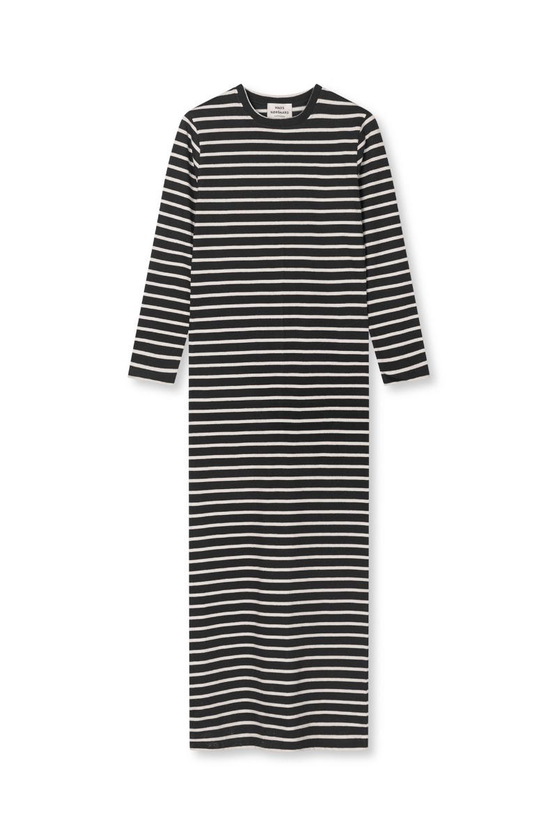 Mads Nørgaard Kjole Pablo Morgan Dress Black Vanilla Ice