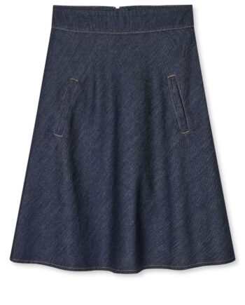 Mads Nørgaard Nederdel Cosy Denim Stelly Skirt Dark Indigo