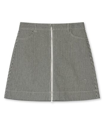 Mads Nørgaard Nederdel Hickory Punk Riva Skirt Black White
