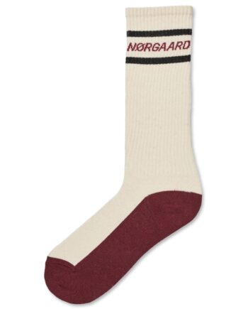 Mads Nørgaard Strømper Sock Single Sport Longo Off White