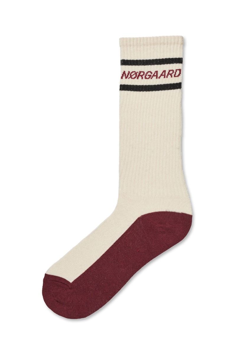 Mads Nørgaard Strømper Sock Single Sport Longo Off White