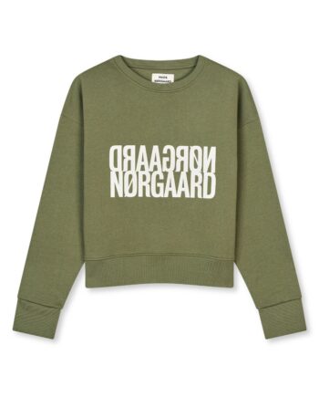Mads Nørgaard Sweat Organic Sweat Tilvina Sweatshirt Four Leaf Clover