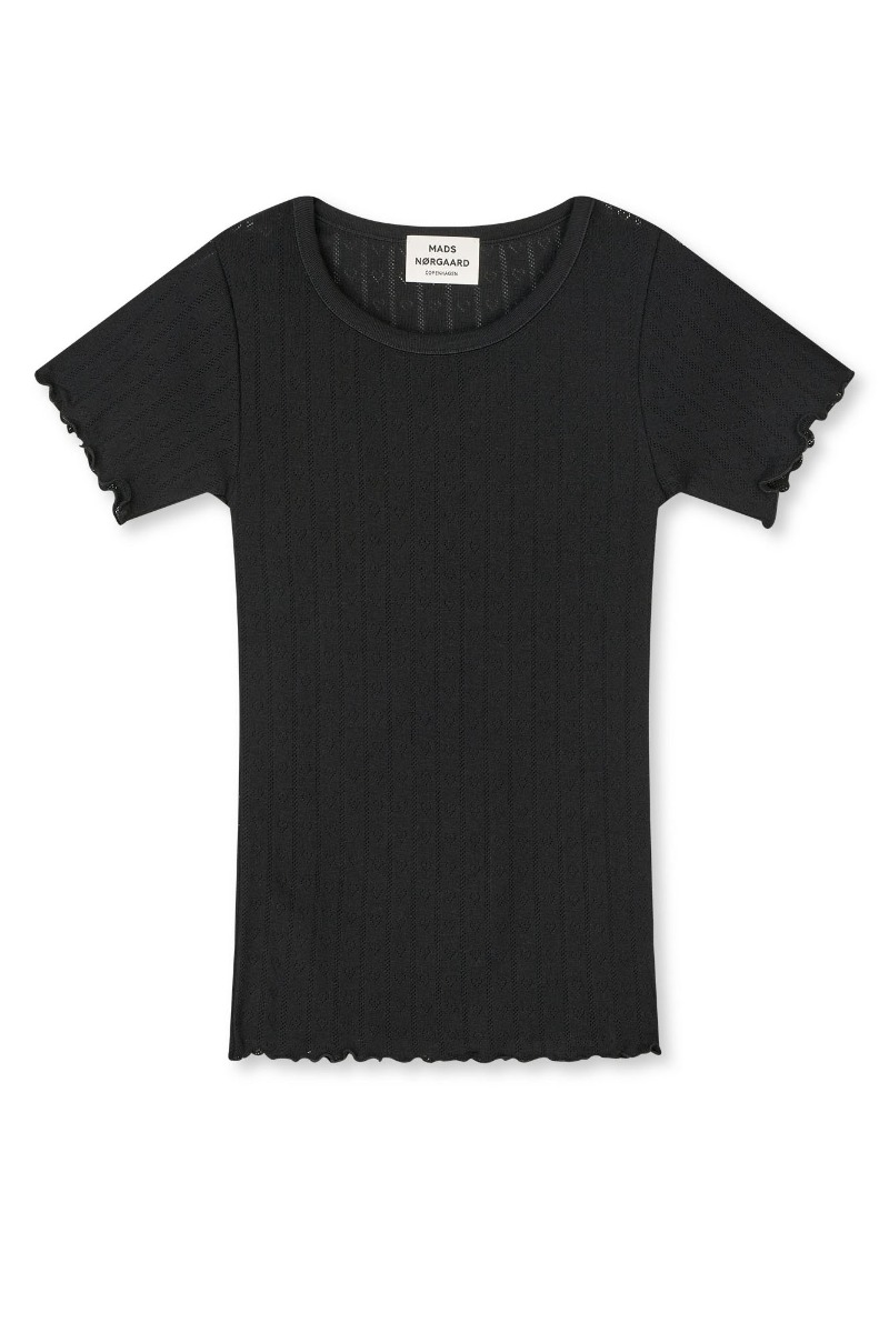 Mads Nørgaard -shirt Pointella Trixy Tee Black
