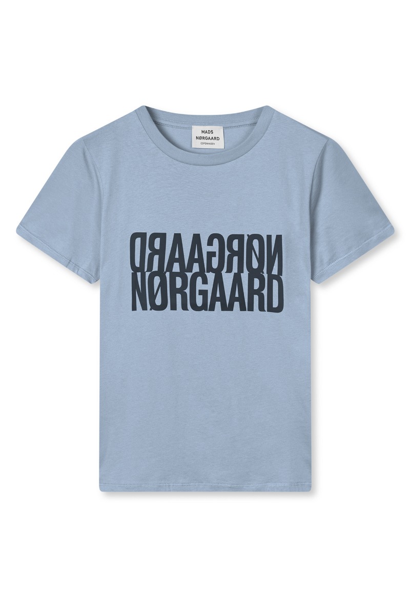 Mads Nørgaard -shirt Single Cotton Trenda Tee Faded Denim