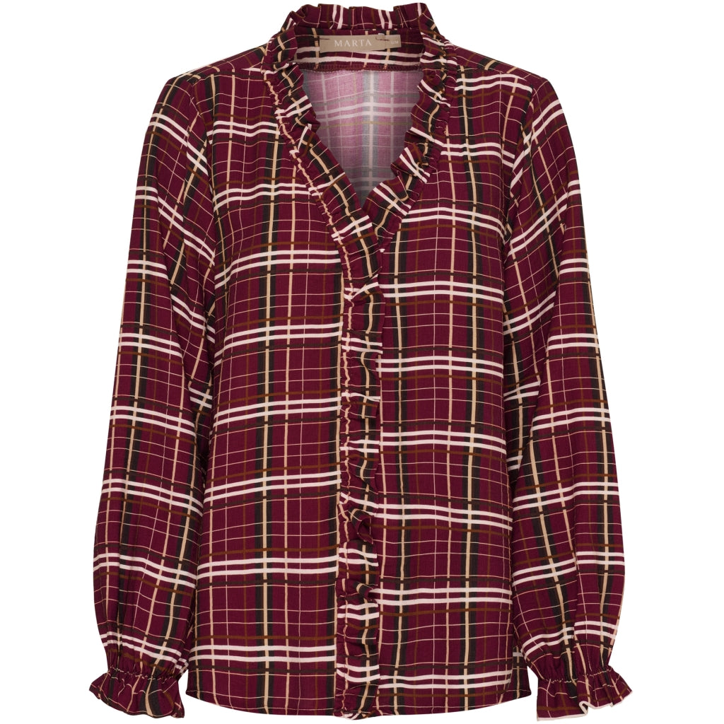 Marta Du Chateau Dame Bluse Mdcbrook 7648 Bordeaux10882tpd