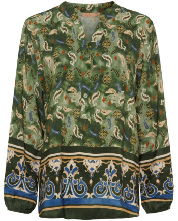 Marta Du Chateau Dame Bluse Mdcchristelle 6453 Military288tpu
