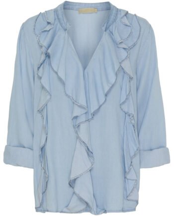 Marta Du Chateau Dame Bluse Mdcfrancesca Light Blue