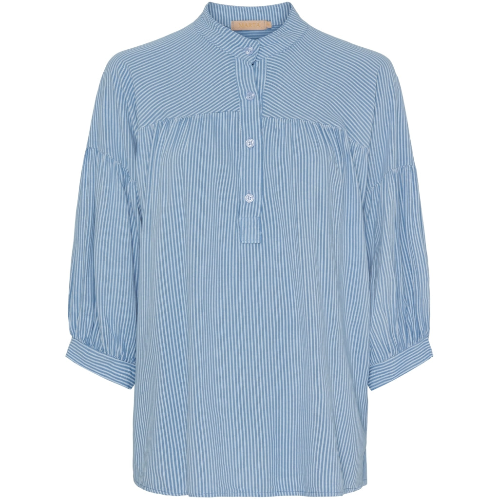 Marta Du Chateau Dame Bluse Mdcilina Avio Stripe