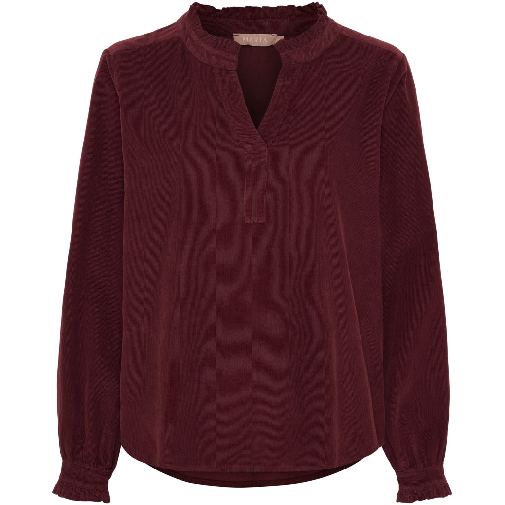 Marta Du Chateau Dame Bluse Mdcmorgana 2518115v Bordeaux6269