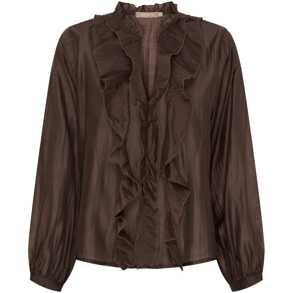 Marta Du Chateau Dame Bluse Mdcnaira 58221m Moro