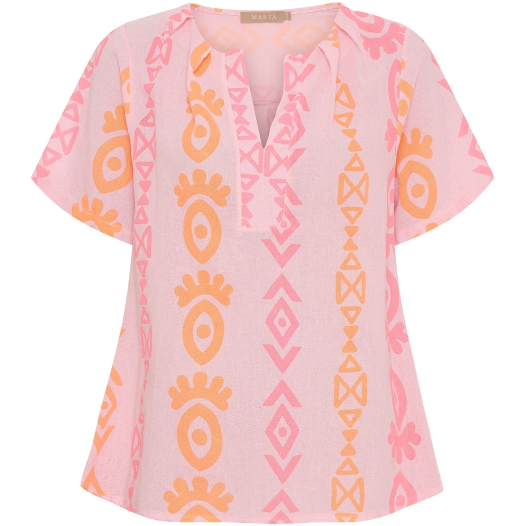 Marta Du Chateau Dame Bluse Mdcstine 7370c Pink