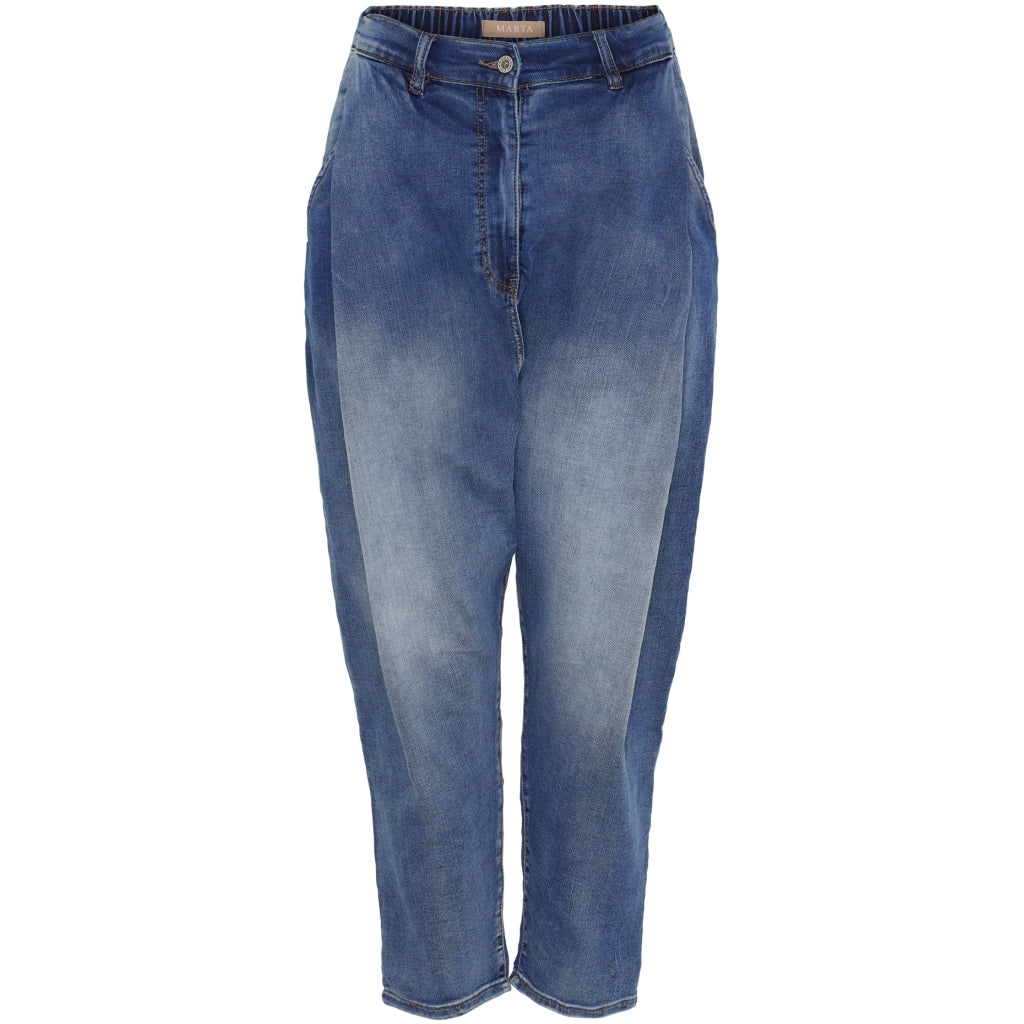 Marta Du Chateau Dame Bukser Mdcottavia Mdc223-1784 Blue Denim