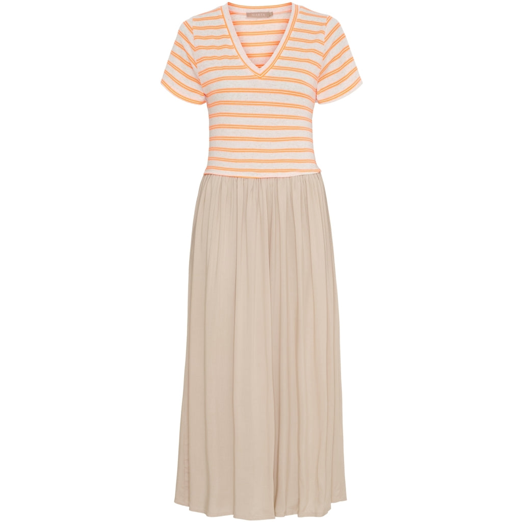 Marta Du Chateau Dame Kjole Mdcingfrid 7334 Beige Orange