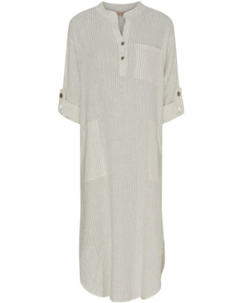 Marta Du Chateau Dame Kjole Mdcness Panna Beige 1752 Stripe