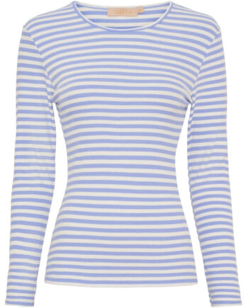 Marta Du Chateau Dame Langærmet  -shirt Mdcjosiane 49066 Celeste Greggio