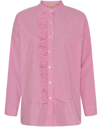 Marta Du Chateau Dame Skjorte Mdcfina Fuxia Stripe