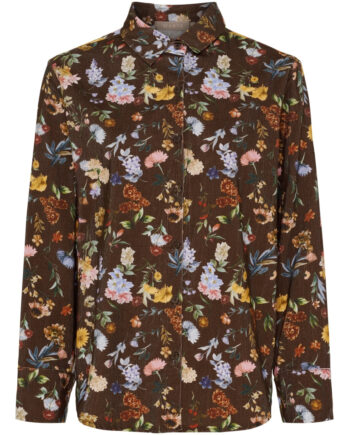 Marta Du Chateau Dame Skjorte Mdcmagnolia 258042v Brown Print