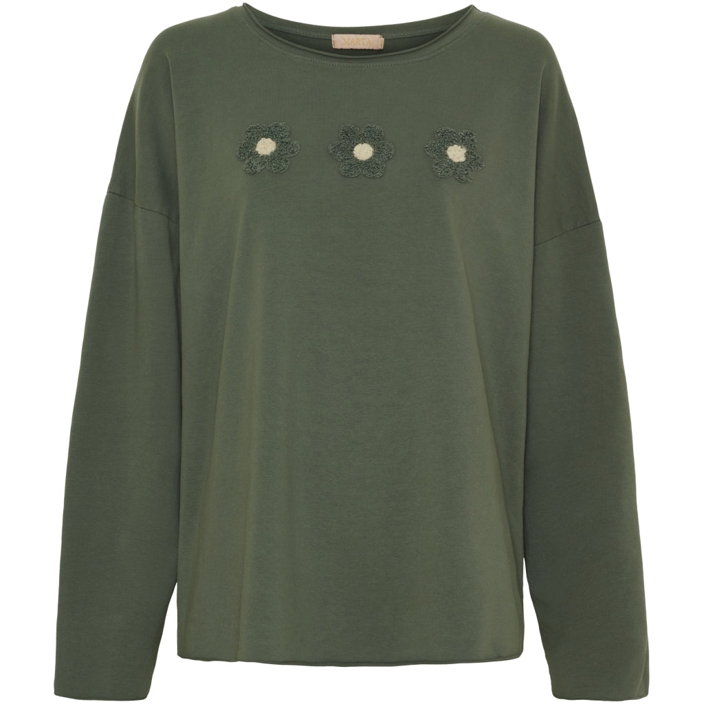 Marta Du Chateau Dame Sweatshirt Mdclucette A0268 Military