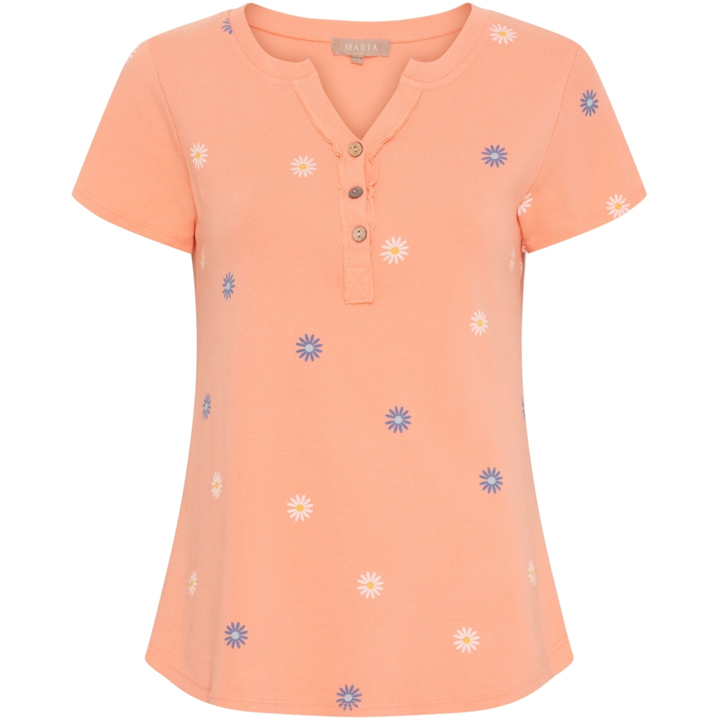 Marta Du Chateau Dame -shirt Mdccecilie 2553- Salmone