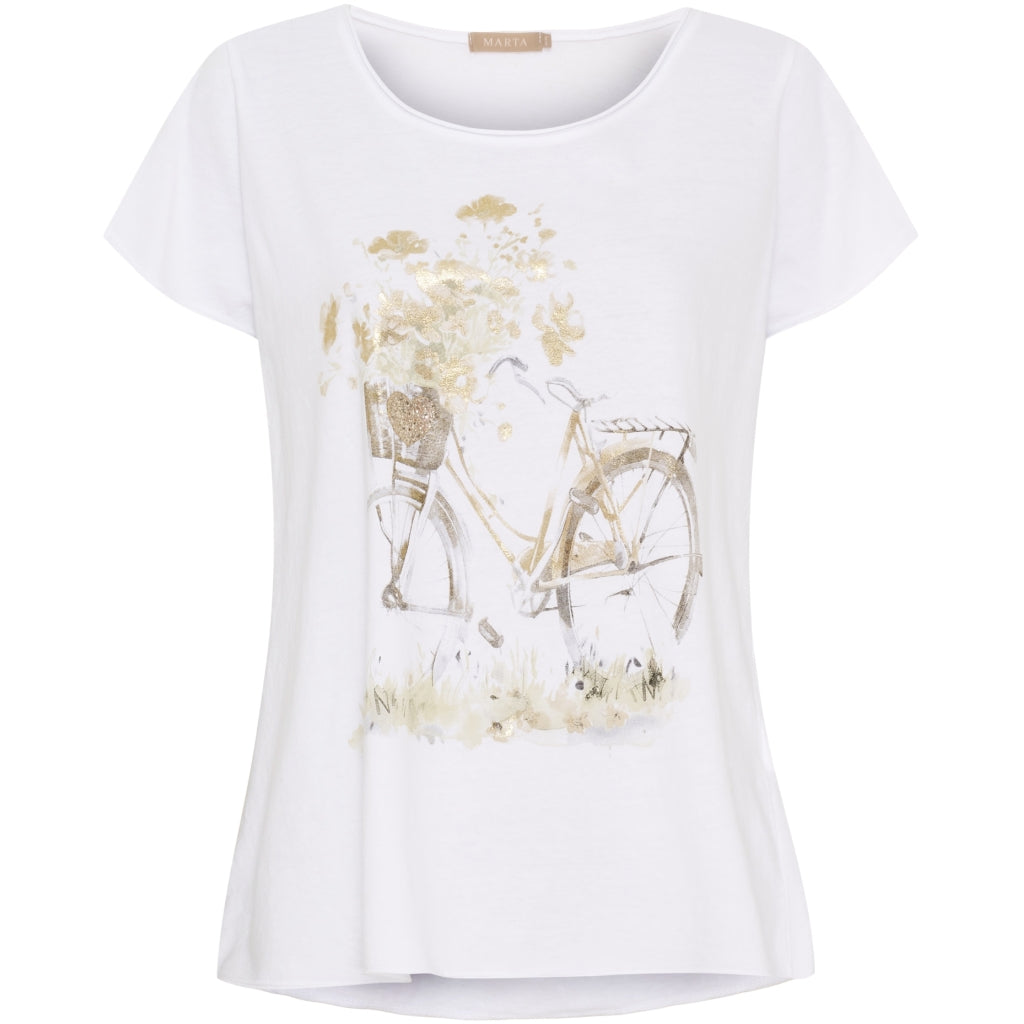Marta Du Chateau Dame -shirt Mdcmarie 1535 White Bike
