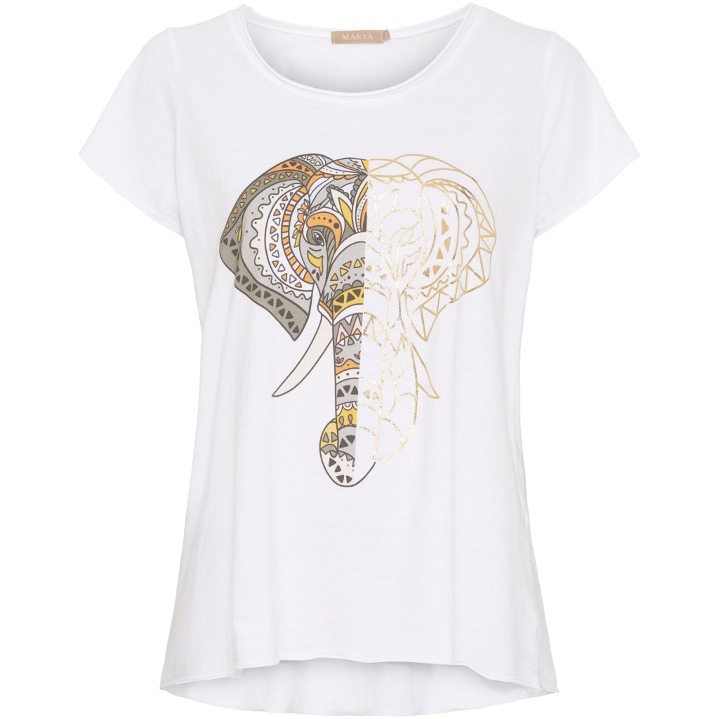 Marta Du Chateau Dame -shirt Mdcmarie 1535 White Elephant