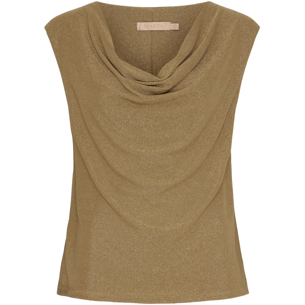 Marta Du Chateau Dame Top Mdcapolline 6341 Gold