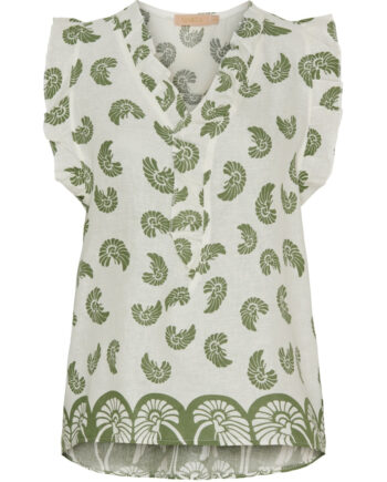 Marta Du Chateau Dame Top Mdcelke White Military
