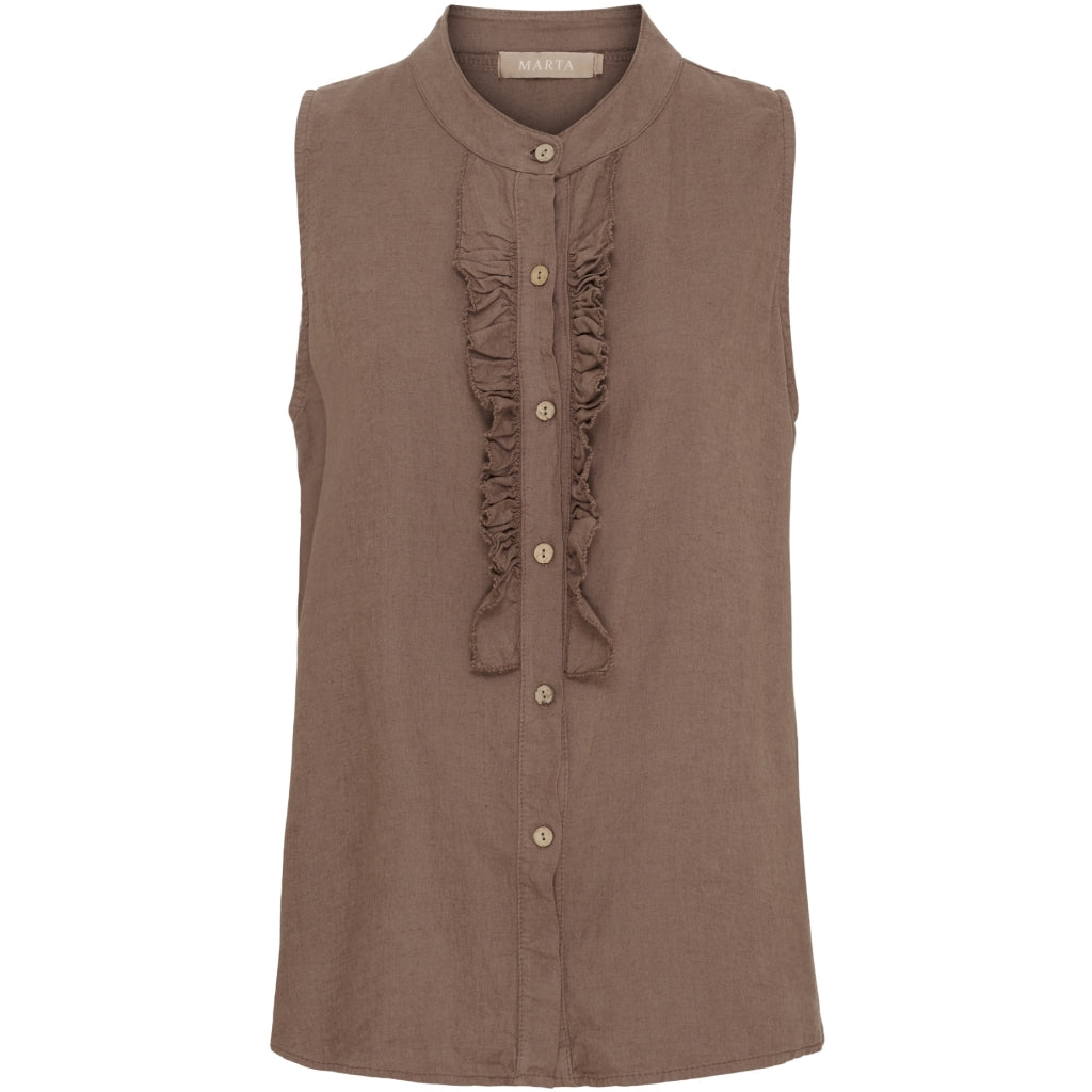 Marta Du Chateau Dame Top Mdcmalene 258356 Cold Brown
