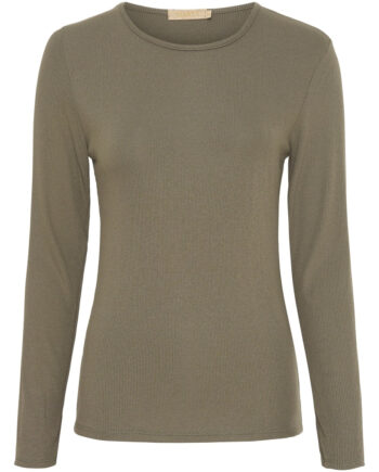 Marta Du Chateau Langærmet  -shirt Mdcingrid 4906 Solid Military