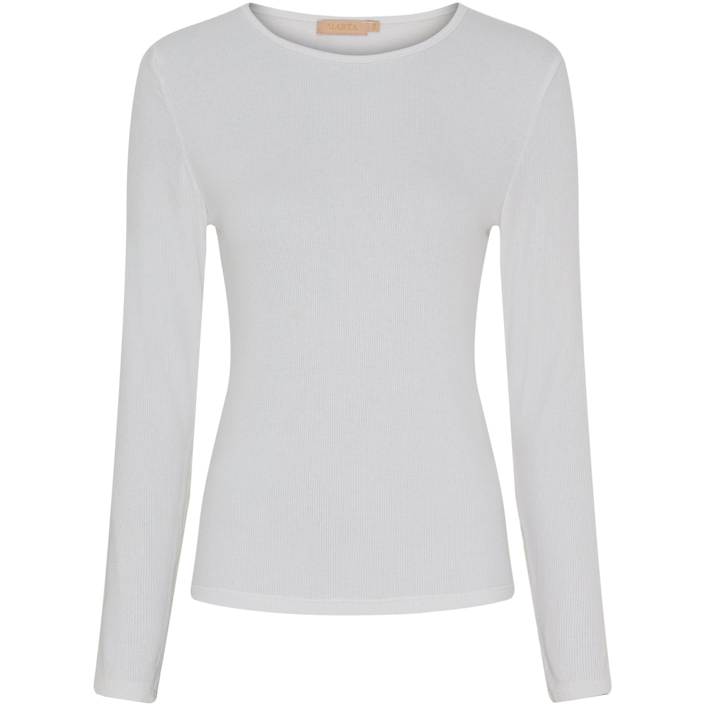 Marta Du Chateau Langærmet -shirt Mdcingrid 4906 Whitess