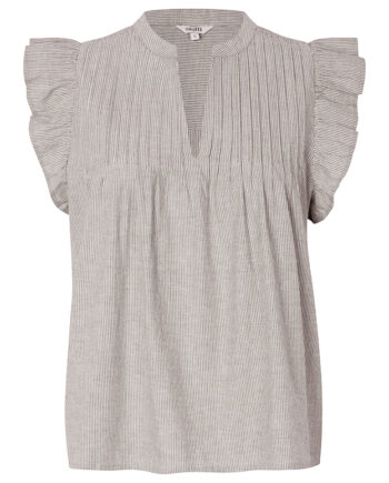 Mbym Bluse Gemala-  Cinder White Stripe