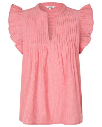 Mbym Bluse Gemala-  Pink Red Stripe