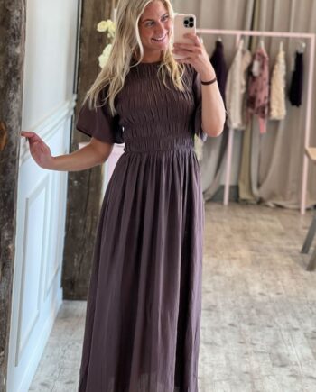Mbym Kjole Mehina-  Dress Brown Lilac