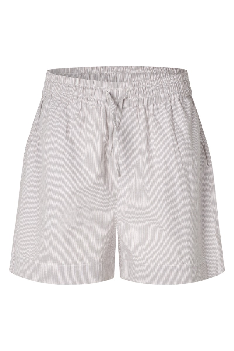 Mbym Shorts Meris- Cinder White Stripe