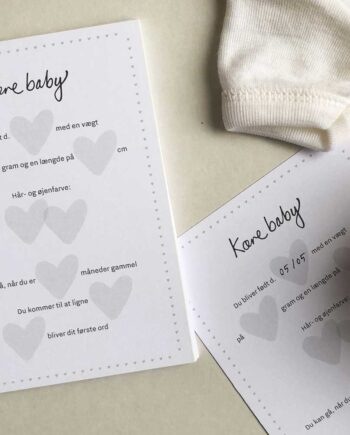 Mindekort Quiz Til Babyshower  20 Stk