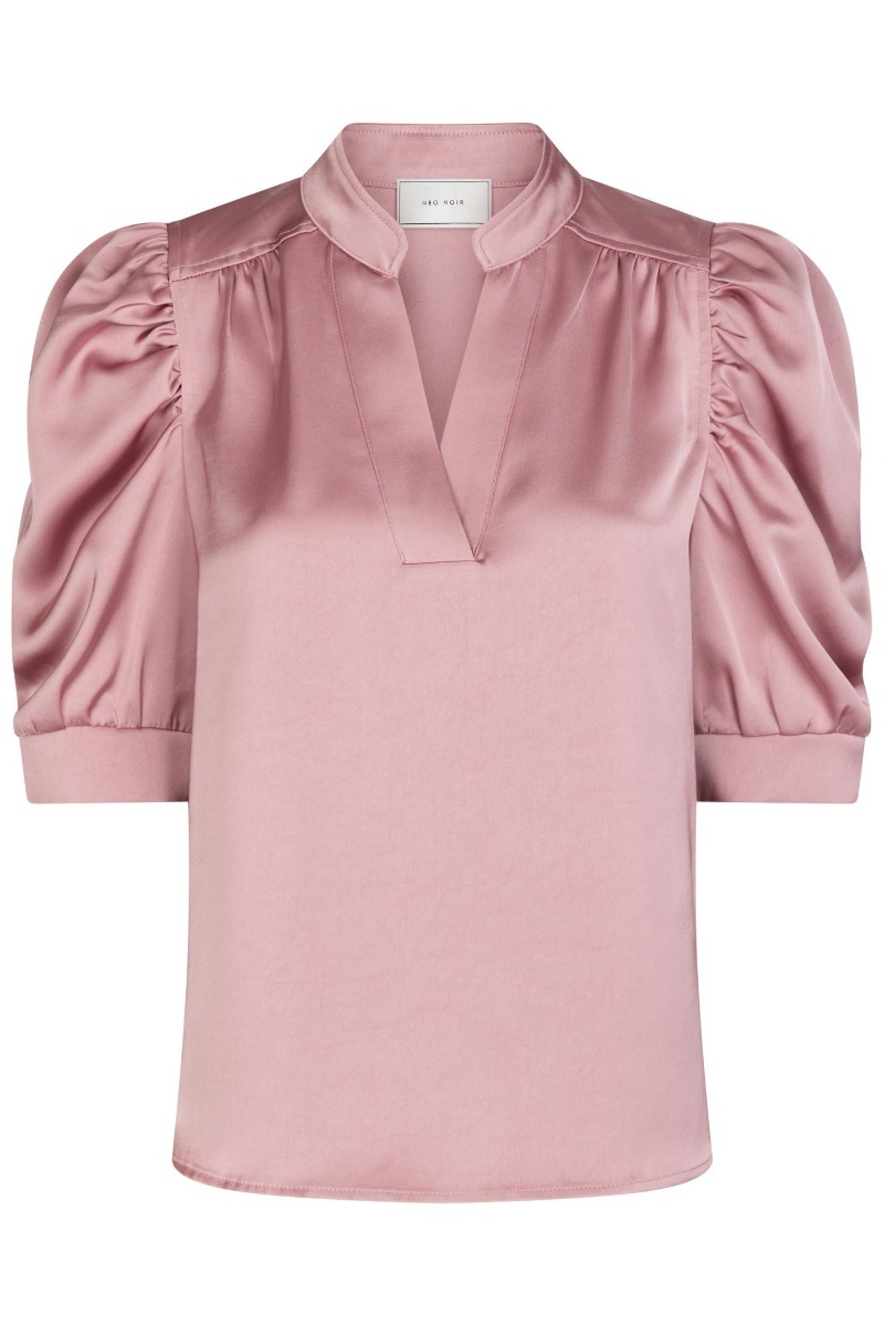 Neo Noir Bluse Roella Heavy Sateen Blouse Evening Rose