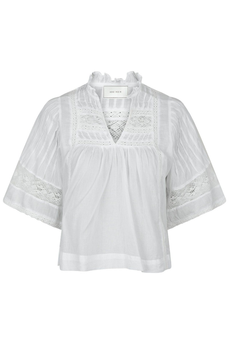 Neo Noir Bluse Siama Voile Blouse White