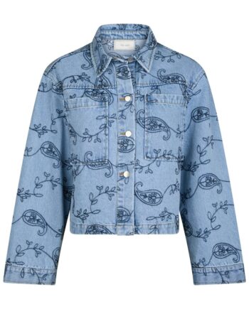 Neo Noir Jakke Emilia Embrodiery Jacket Blue
