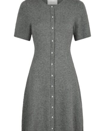 Neo Noir Kjole Elise Knit Dress Dark Grey Melange