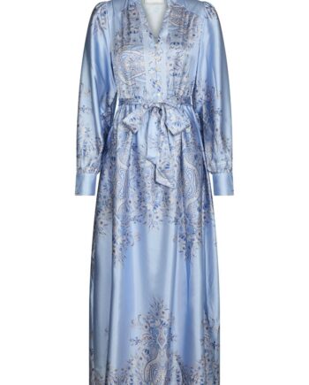 Neo Noir Kjole Nova Paisley Border Dress Light Blue