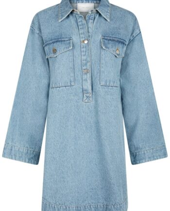 Neo Noir Kjole Paras Denim Dress Smoke Blue