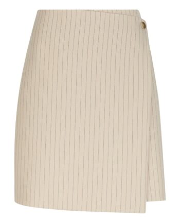 Neo Noir Nederdel Petrani Pinstriped Skirt Sand