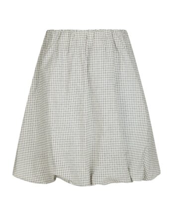 Neo Noir Nederdel Stela Small Check Skirt Creme